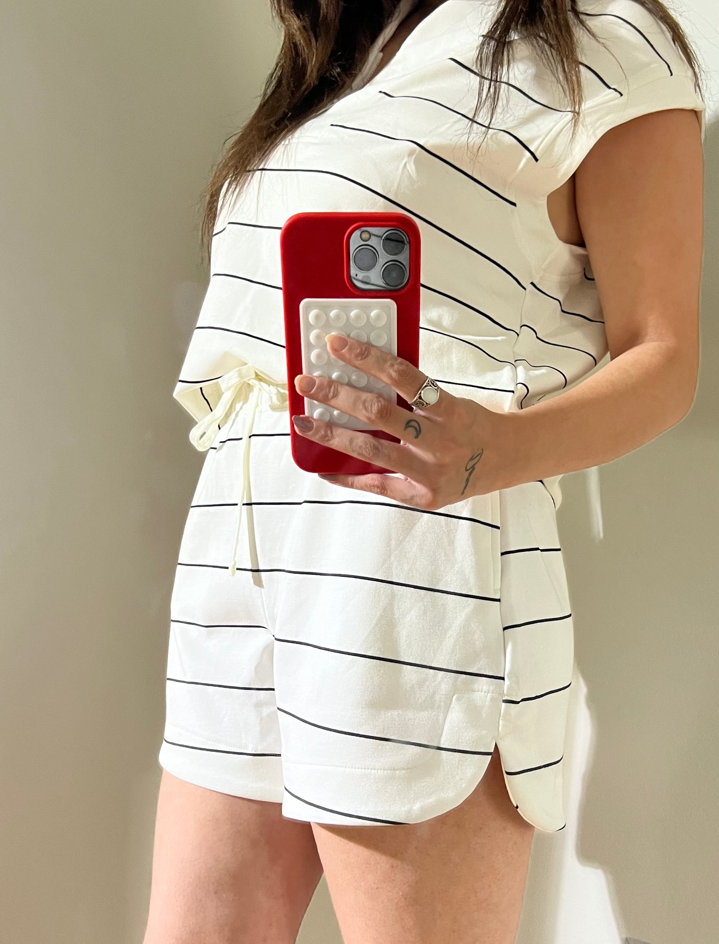Carly Scuba Stripe Shorts