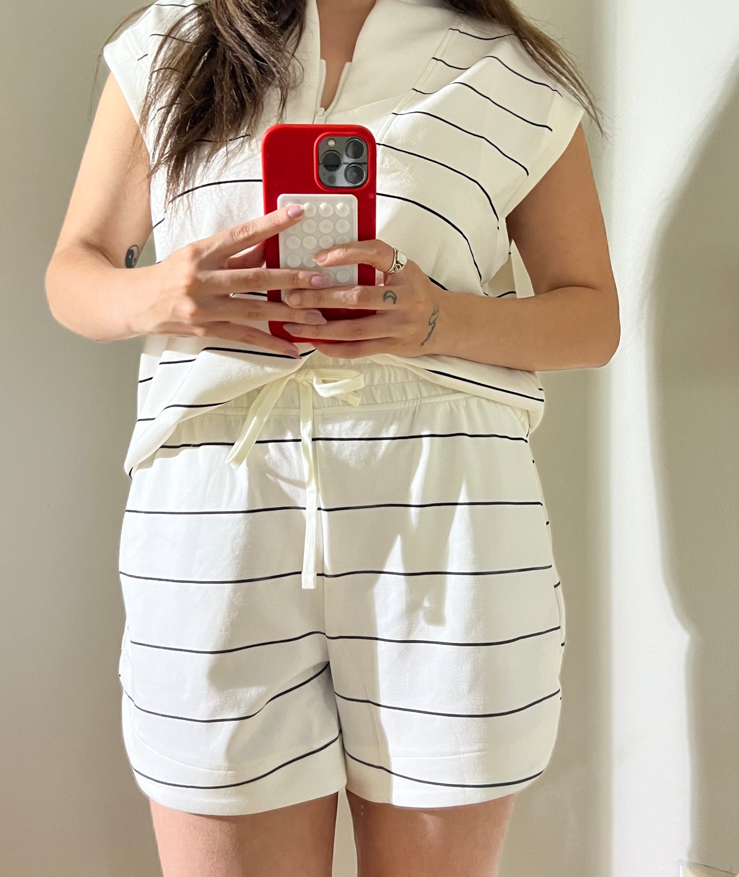 Carly Scuba Stripe Shorts