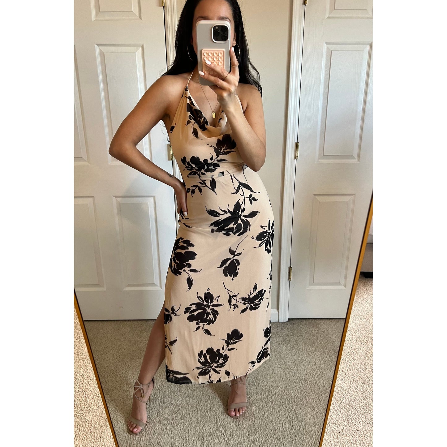 Nia Halter Floral Dress