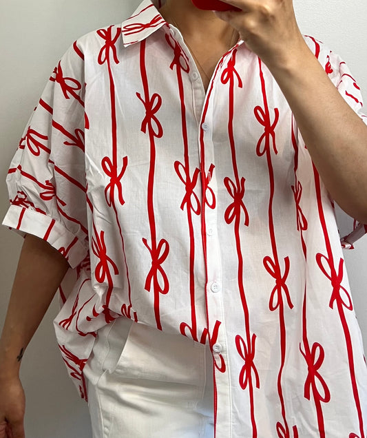 Taylor Bow Button Down