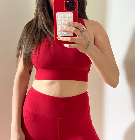 Butter Soft Bralette- True Red